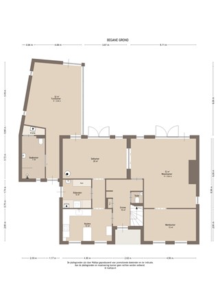 Floorplan - Middelweg 4A, 4147 AV Asperen